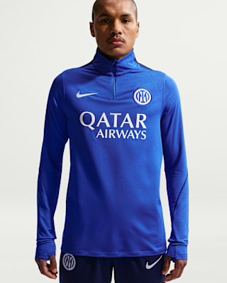 Inter Milan Strike Men's Nike Dri-FIT Football Knit Drill Top. Nike BE